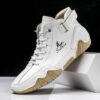 Premium Leather High Top Casual Shoes 2 - Image 4